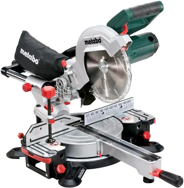 Пила торцювальна Metabo 1700 Вт диск 216 мм для деревини та пластику