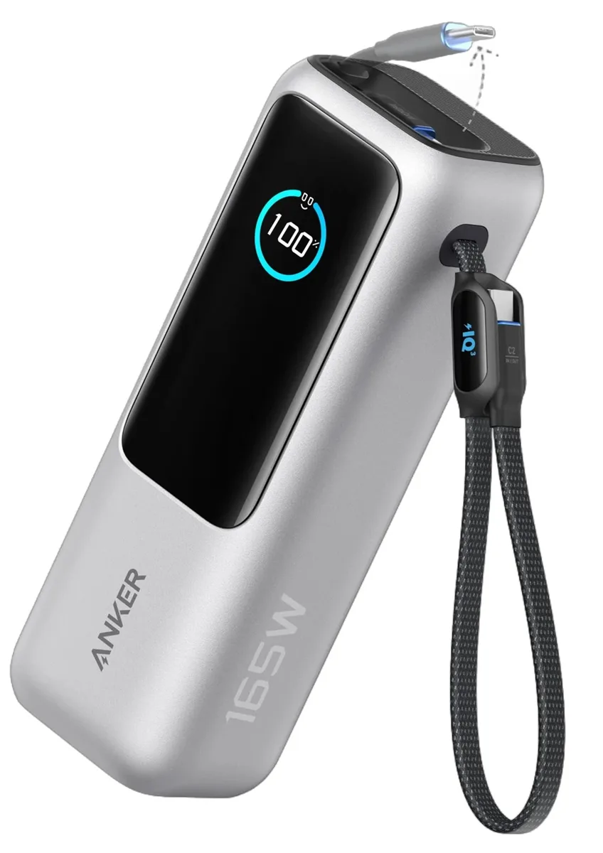 Портативний зарядний пристрій Anker 25000 мАг 165Вт USB-C Срібний