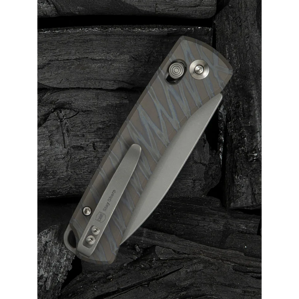 Складаний ніж Weknife титан 176,8 мм темно-сірий CPM 20CV