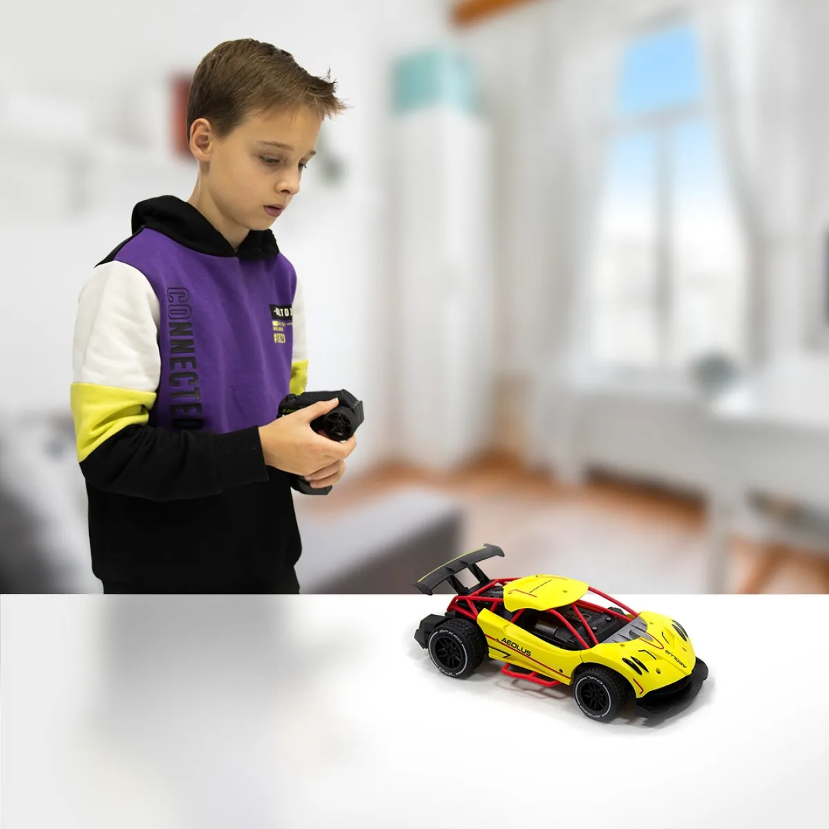 Автомобіль Sulong Toys р/к 1:16 жовтий метал пластик