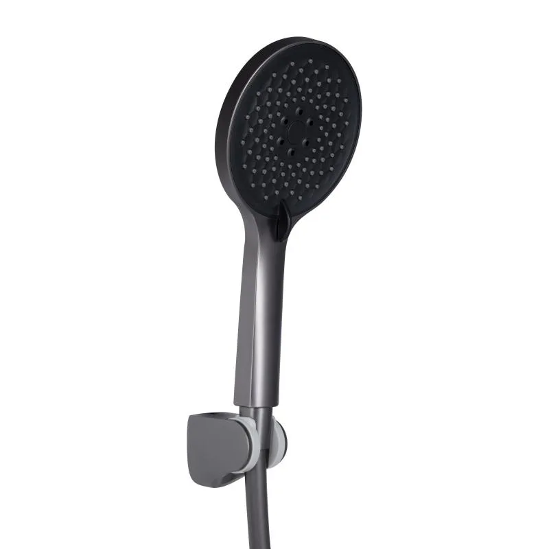 Змішувач для ванни Qtap Vlasta New 180х207х140 мм латунь Gunmetal Black PVD