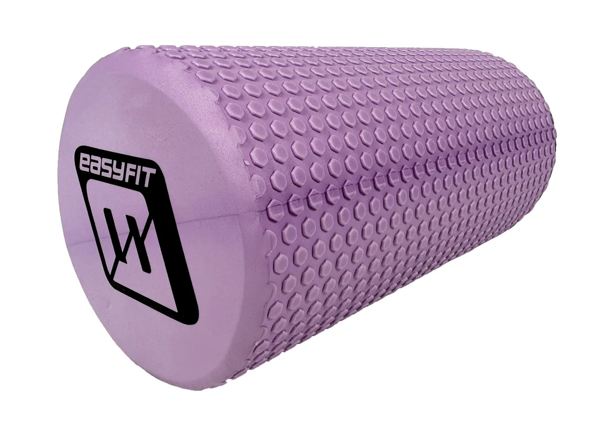 Масажний ролик EasyFit EVA 30 см Ліловий