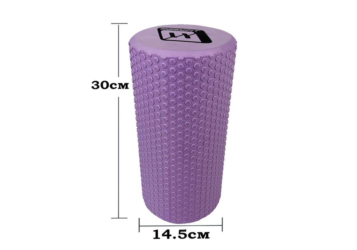 Масажний ролик EasyFit EVA 30 см Ліловий