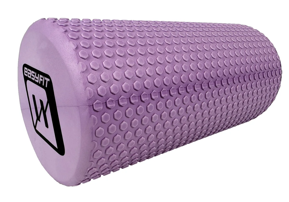 Масажний ролик EasyFit EVA 30 см Ліловий