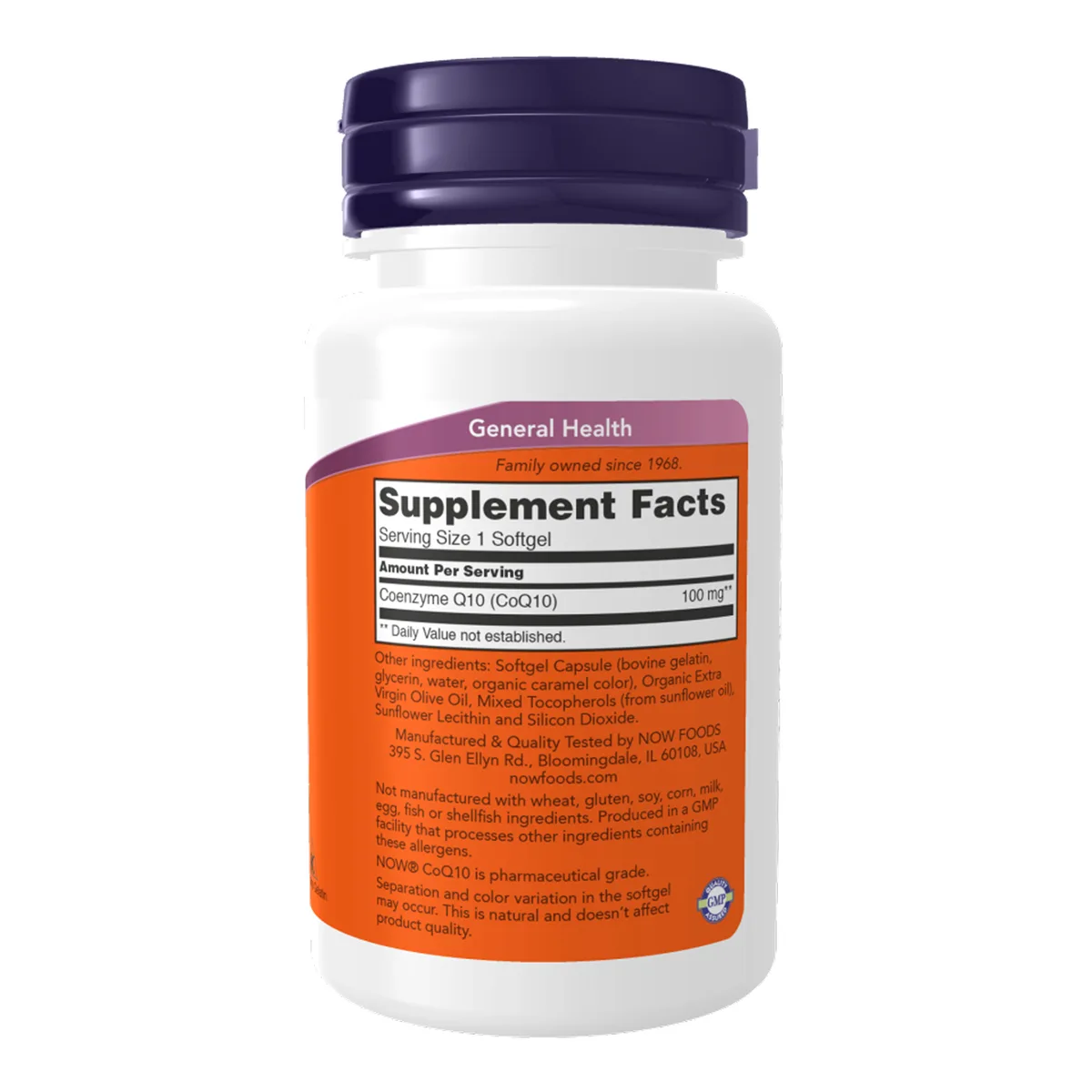 Коэнзим Q10 Now Foods 100 мг 150 капсул желатиновых