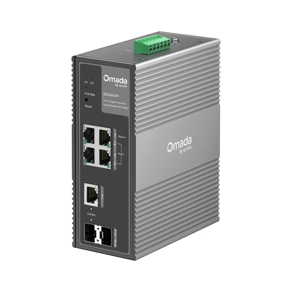Промисловий комутатор TP-LINK IES206GPP 4xGE (PoE), 120W, 1xGE/SFP, 1xSFP WebSmart