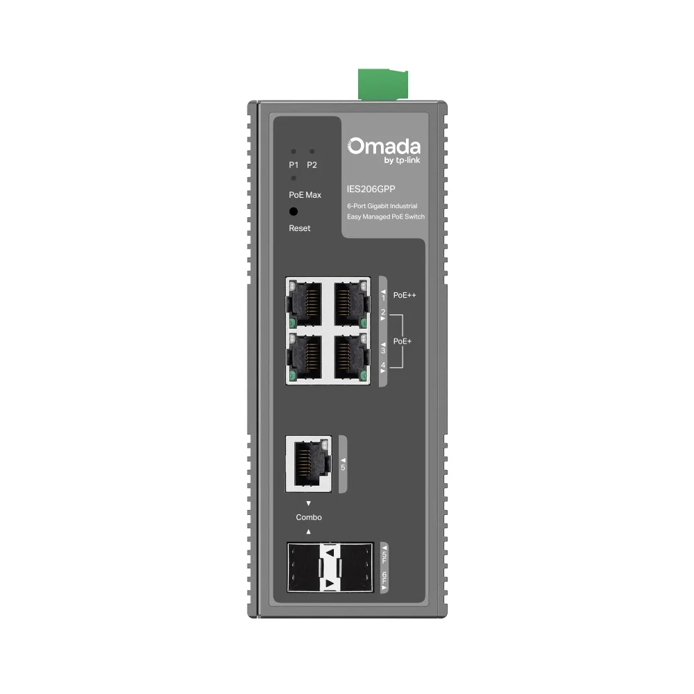 Промисловий комутатор TP-LINK IES206GPP 4xGE (PoE), 120W, 1xGE/SFP, 1xSFP WebSmart