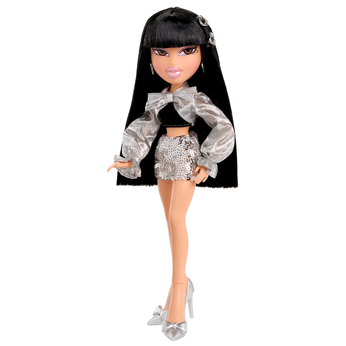 Ігровий набір з лялькою Bratz Charmz комбіновані матеріали 27 см металевий колір
