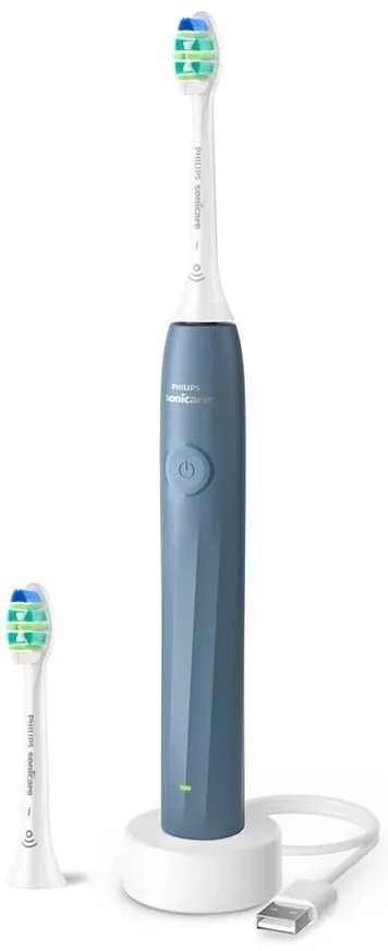 Електрична зубна щітка Philips Sonicare 2100, комплект з 2 насадок, колір морської хвилі.