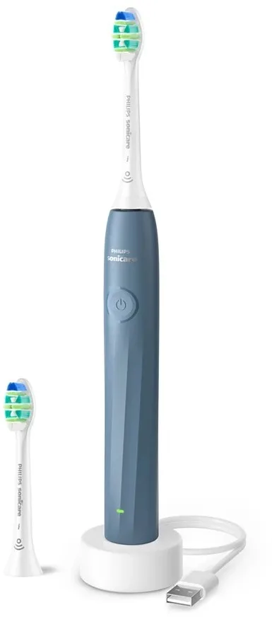 Електрична зубна щітка Philips Sonicare 2100, комплект з 2 насадок, колір морської хвилі.