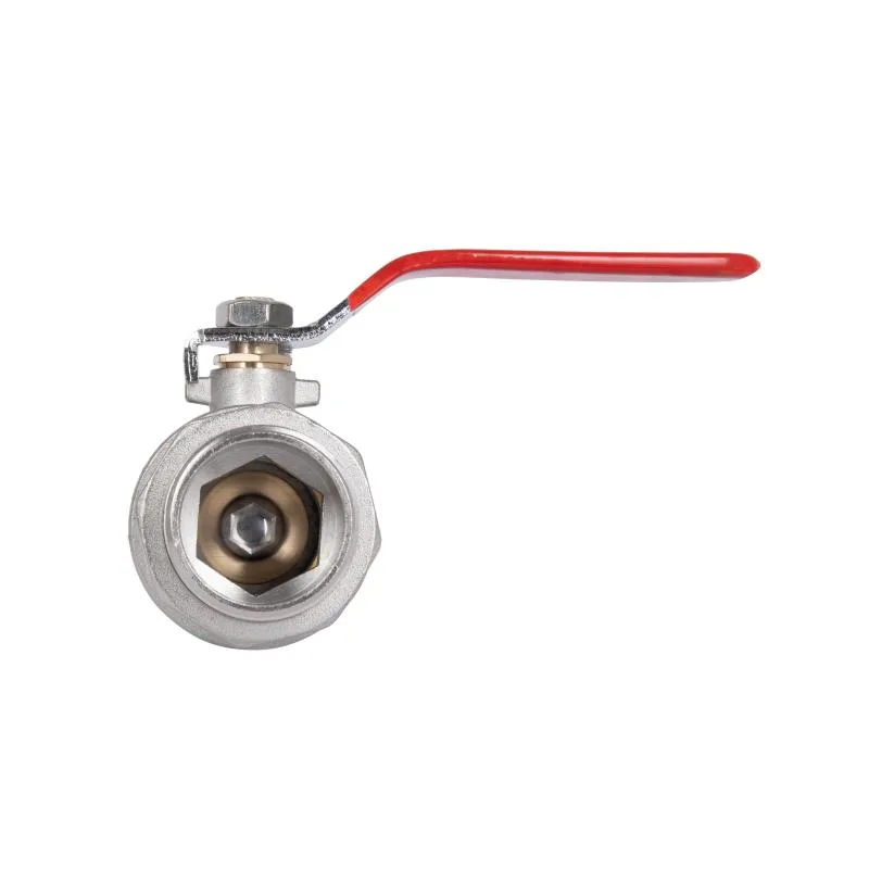 Кран шаровой 1 1/4" Thermo Alliance латунь никель 200х57х95 мм