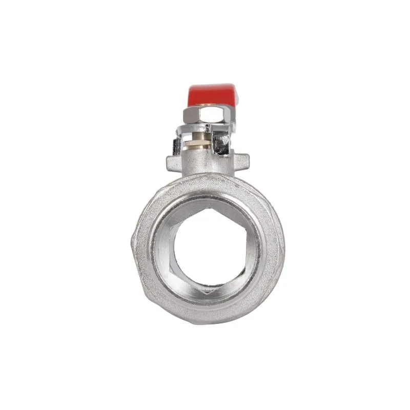 Кран шаровой 1 1/4" Thermo Alliance латунь никель 200х57х95 мм