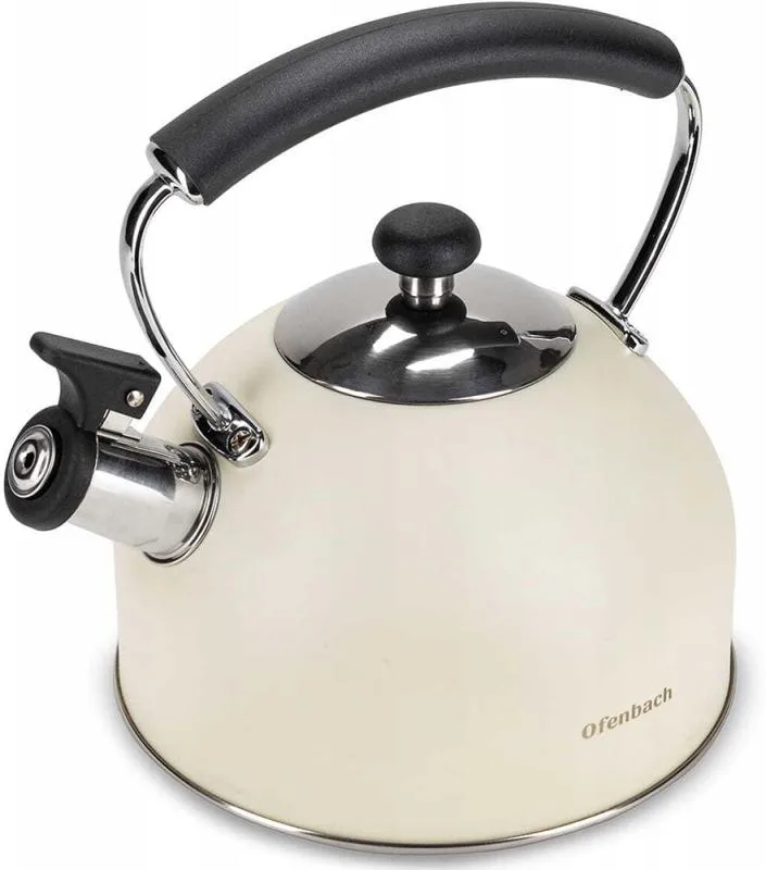 Чайник Ofenbach Magic Kettle 2.2л из нержавеющей стали бежевый матовый с свистком