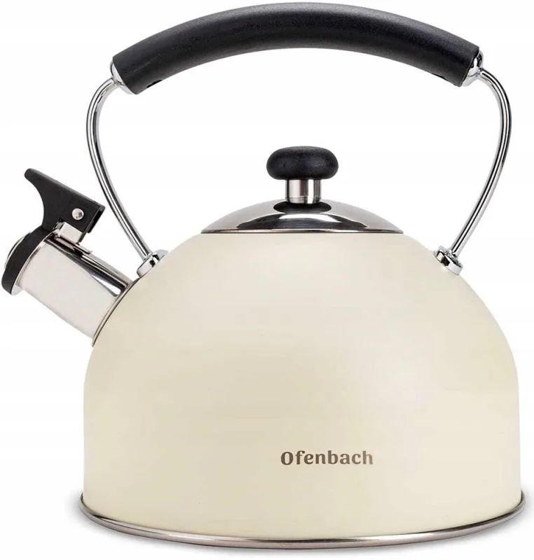 Чайник Ofenbach Magic Kettle 2.2л из нержавеющей стали бежевый матовый с свистком