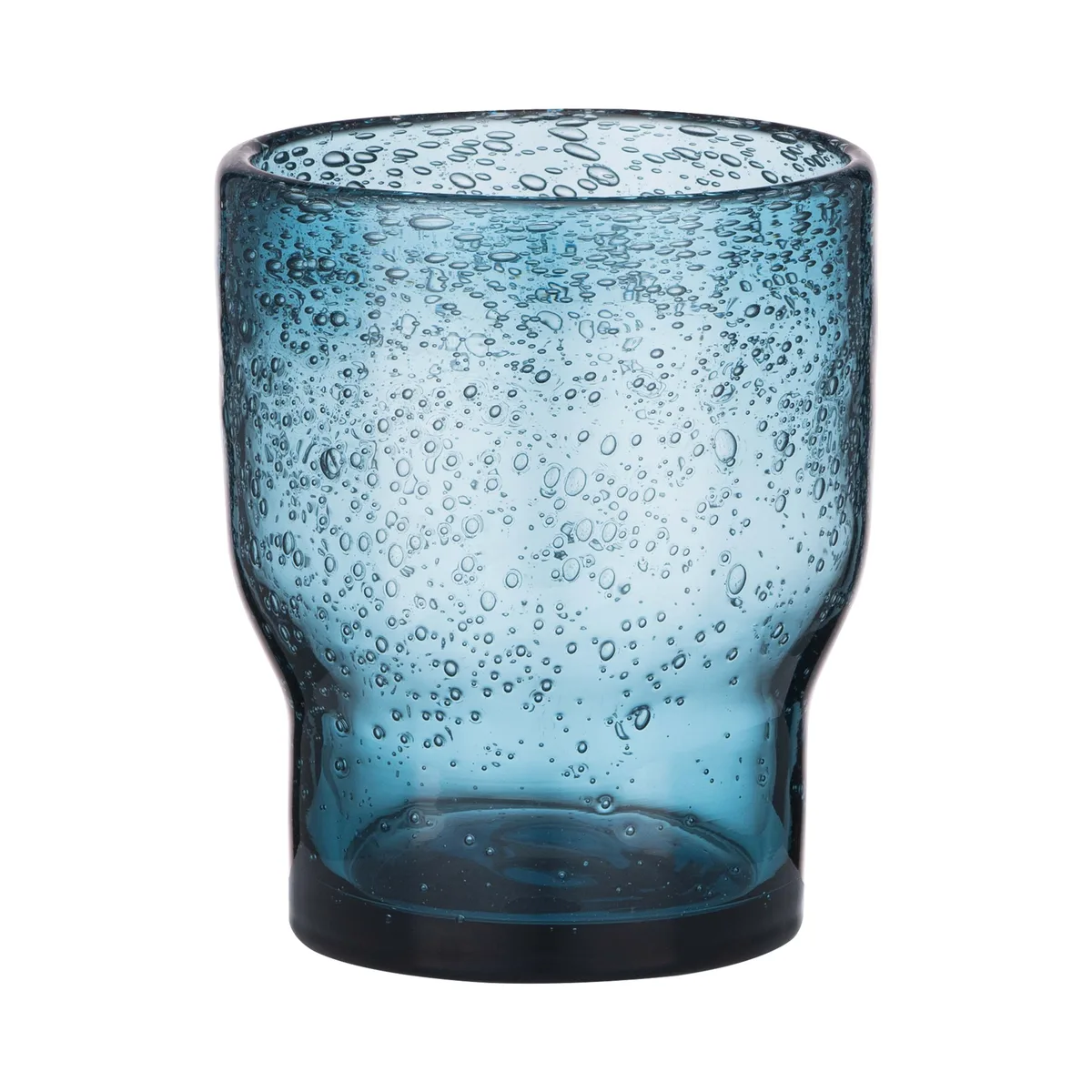 Набір низьких склянок ARDESTO Bubble 300 мл, 2 шт, скло, блакитний.
