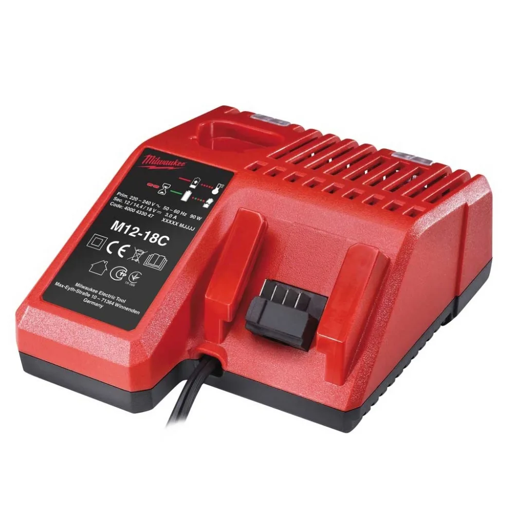 Зарядний пристрій Milwaukee 12В 18В для акумуляторів M12 M14 M18 0,84 кг