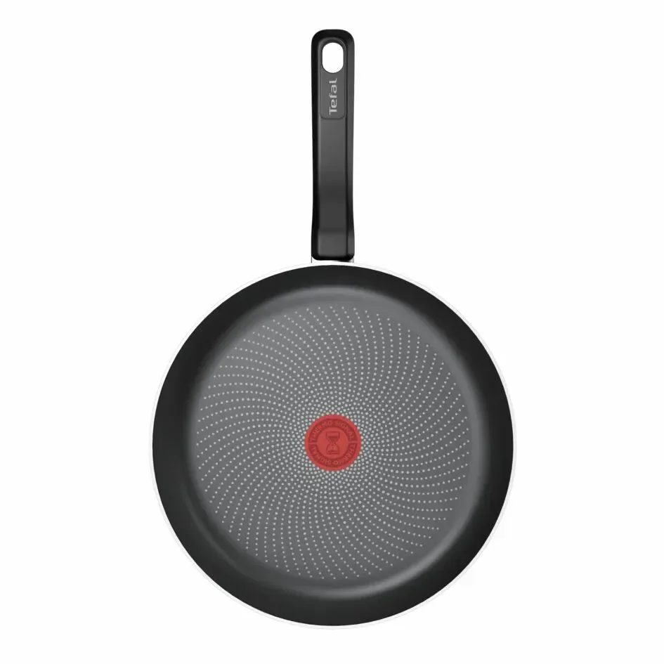 Сковорода Tefal алюмінієва 28 см чорна з кришкою