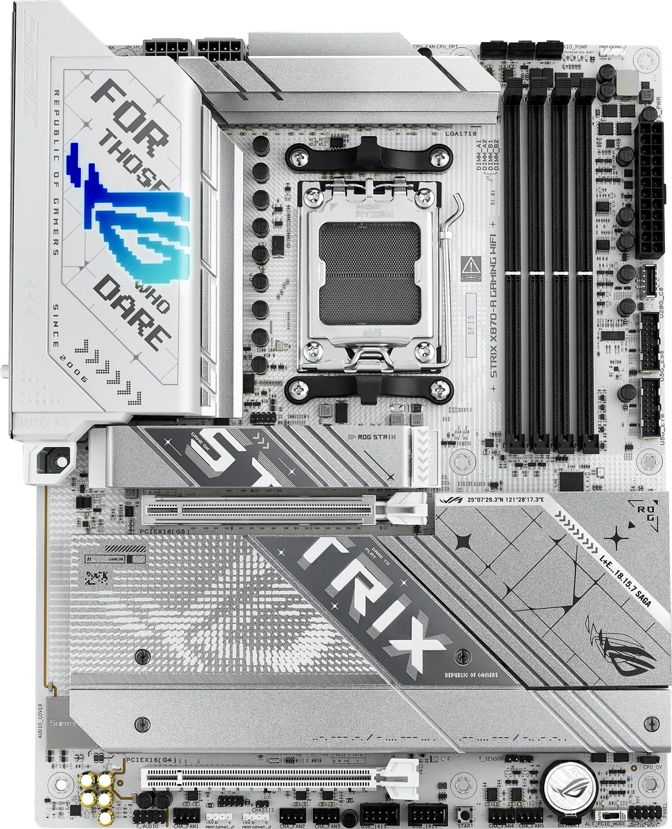 Материнская плата ASUS ROG STRIX X870-A GAMING WIFI sAM5 X870 4xDDR5 M.2 HDMI DP Wi-Fi BT ATX
