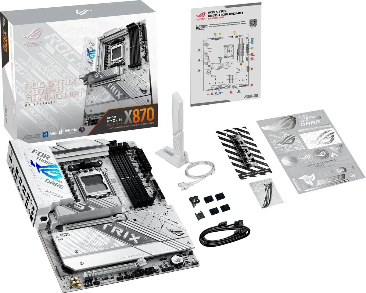 Материнская плата ASUS ROG STRIX X870-A GAMING WIFI sAM5 X870 4xDDR5 M.2 HDMI DP Wi-Fi BT ATX