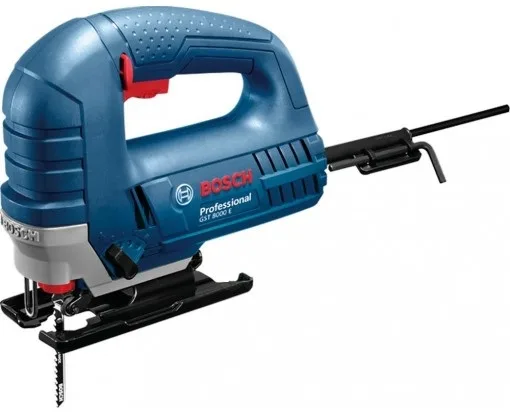 Лобзик Bosch Professional GST 8000 E, 710 Вт, 500-3100 об/хв, хід 20 мм, вага 2.5 кг.