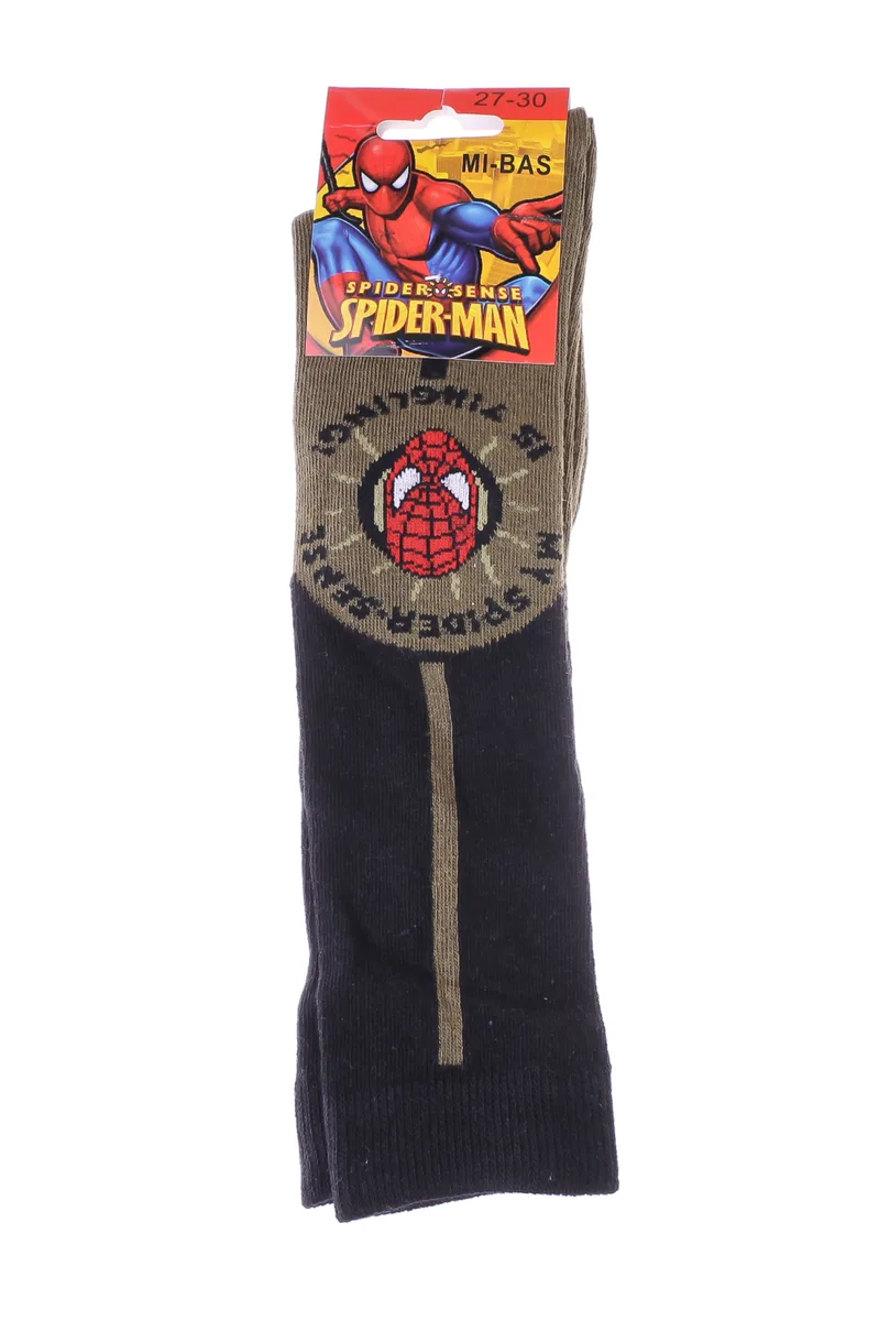 Шкарпетки SPIDER MAN бавовна 27-30 хакі дитячі