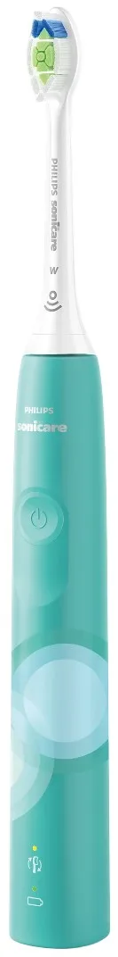 Електрична зубна щітка Philips Sonicare 4100 Series, 31 тис. коливань/хв, 1 насадка, зелений колір.