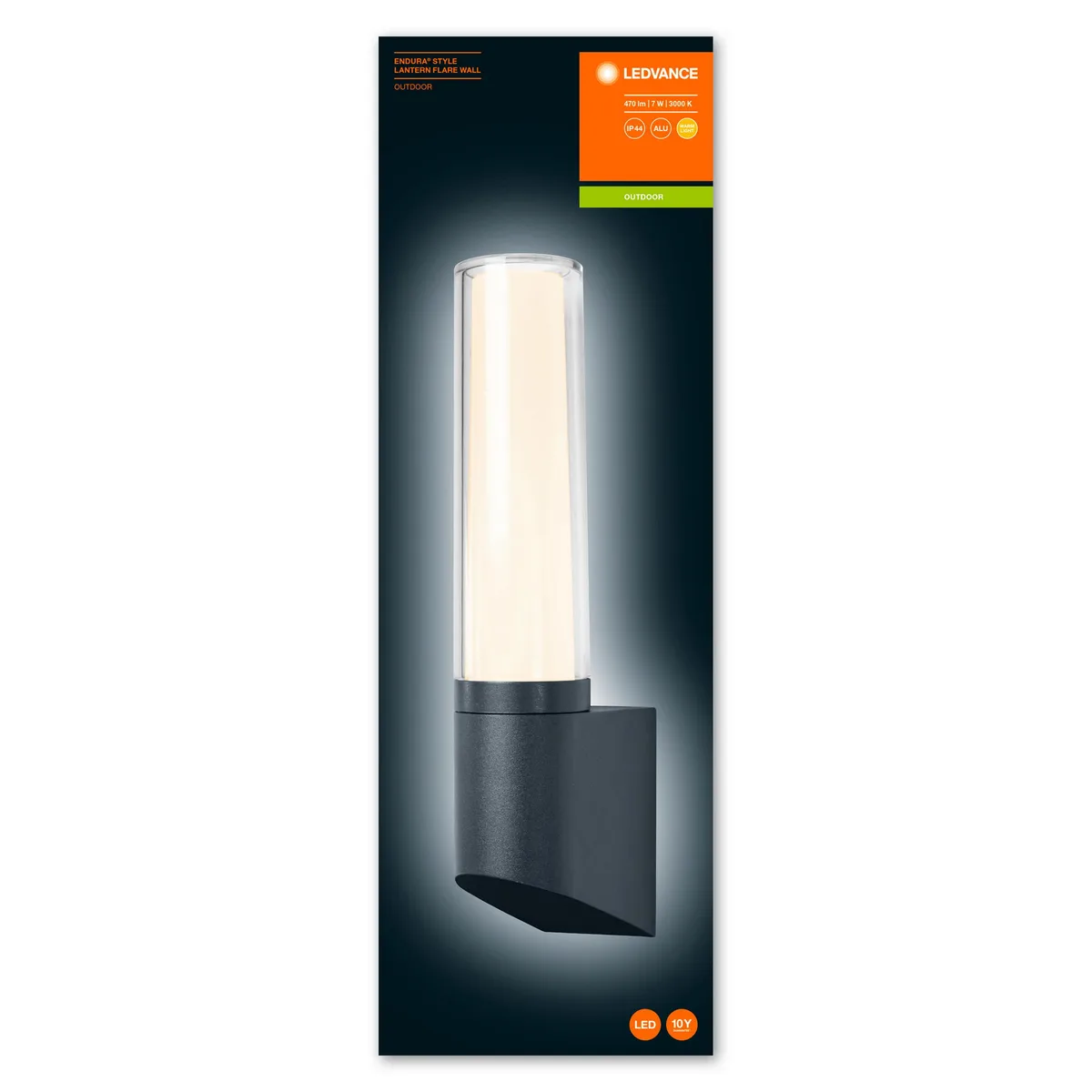 Cвітильник фасадний LEDVANCE LANTERN 7Вт 3000К 470Лм чорний