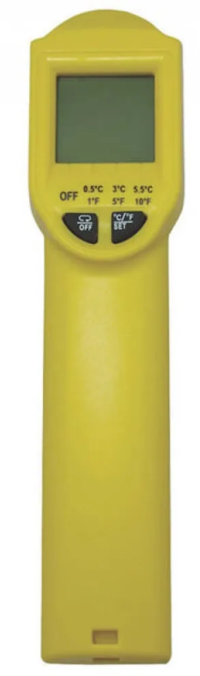 Безконтактний пірометр Stanley з діапазоном температур -38...+520°С, вага 0.28 кг.