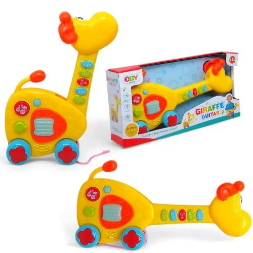 Гітара-каталка OBY TOYS жираф 2 в 1 для дітей від 1 року