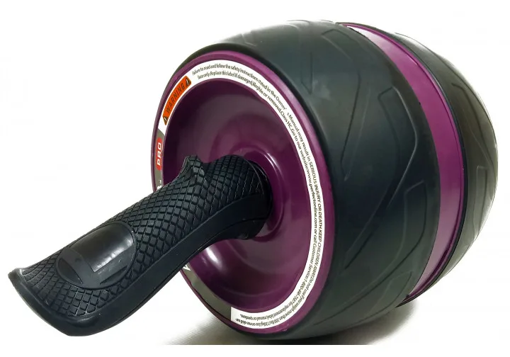 Ролик для пресса EasyFit 20х16х20 см с анатомическими ручками черный