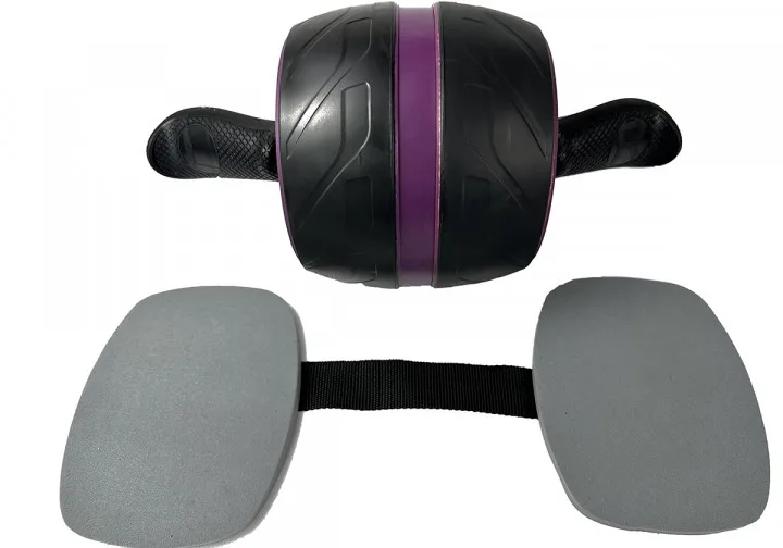 Ролик для пресса EasyFit 20х16х20 см с анатомическими ручками черный