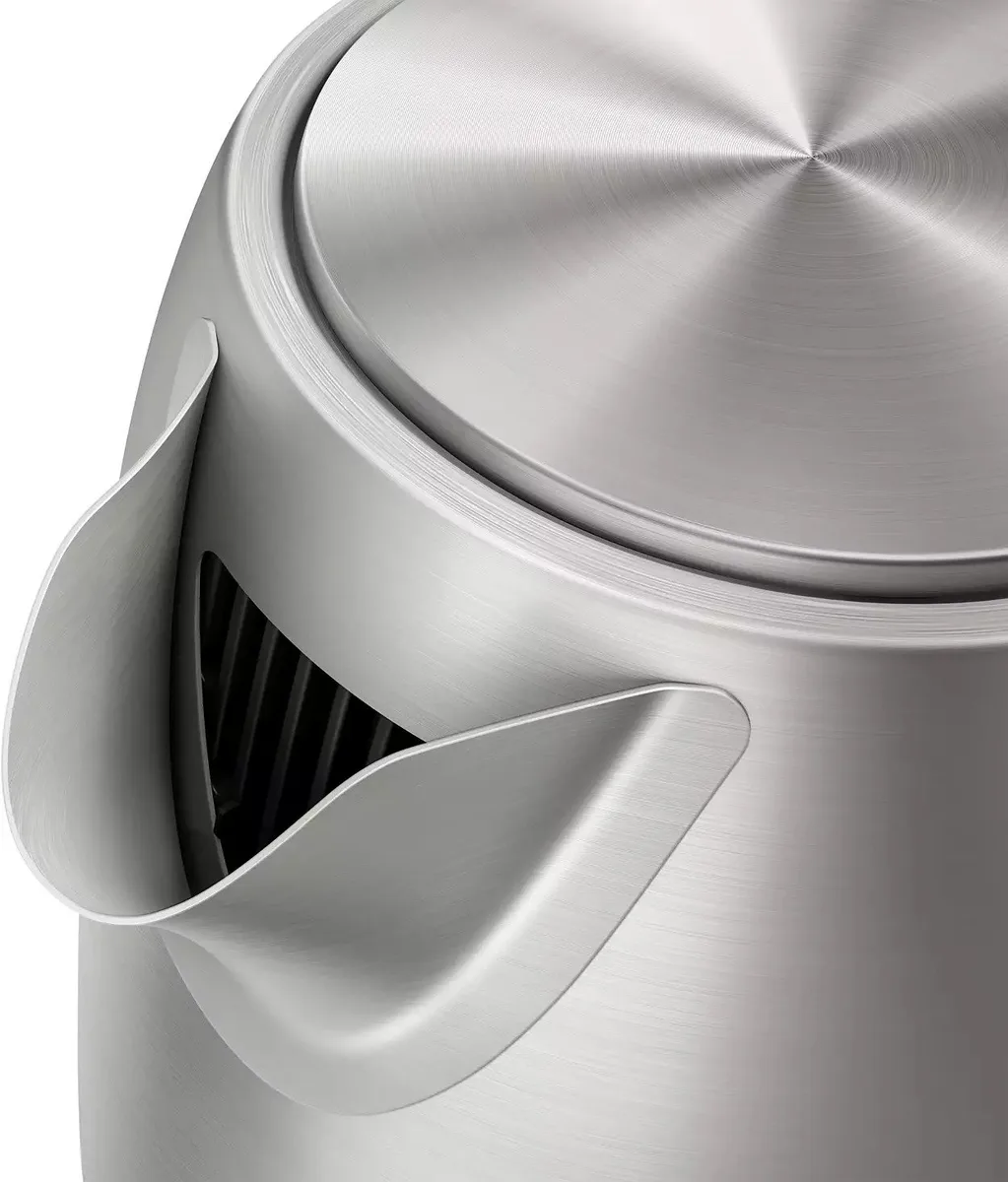 Электрочайник Philips Viva Series 17л с подсветкой LED, серебристый с черными элементами.