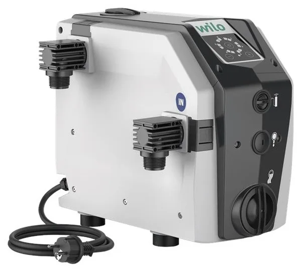 Насосна станція Wilo Isar BOOST5-E-3, для підвищення тиску, G 1, 5м куб., 5.5 бар, 0.75 кВт, 230В