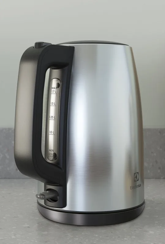 Електрочайник Electrolux Метал 1,7 л Нержавіюча сталь чорний
