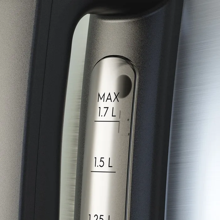 Електрочайник Electrolux Метал 1,7 л Нержавіюча сталь чорний