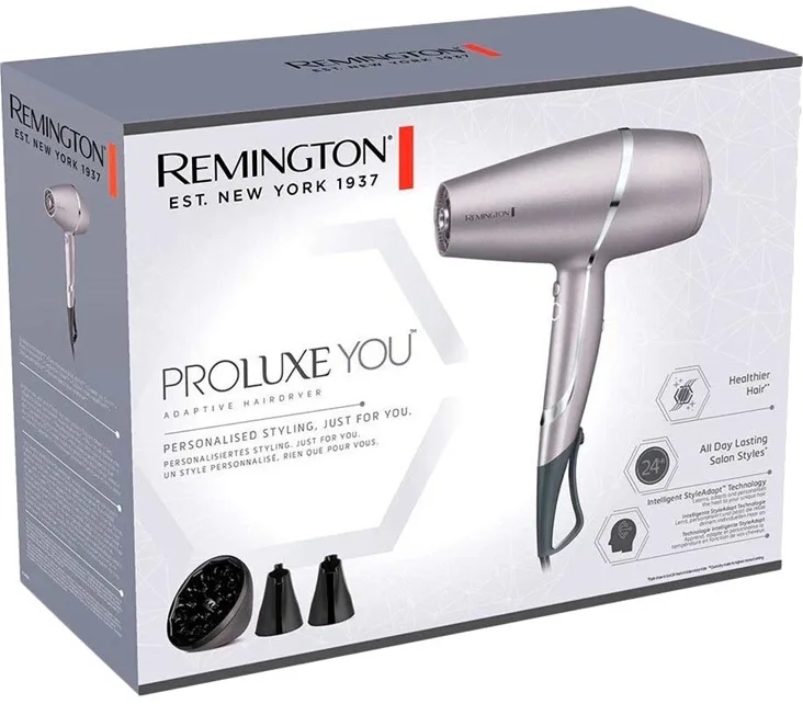 Фен Remington 2400 Вт з іонізацією сірий