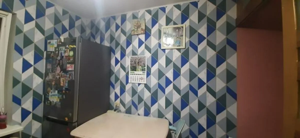 Самоклеюча плівка 0,45х10 м ПВХ Сині трикутники