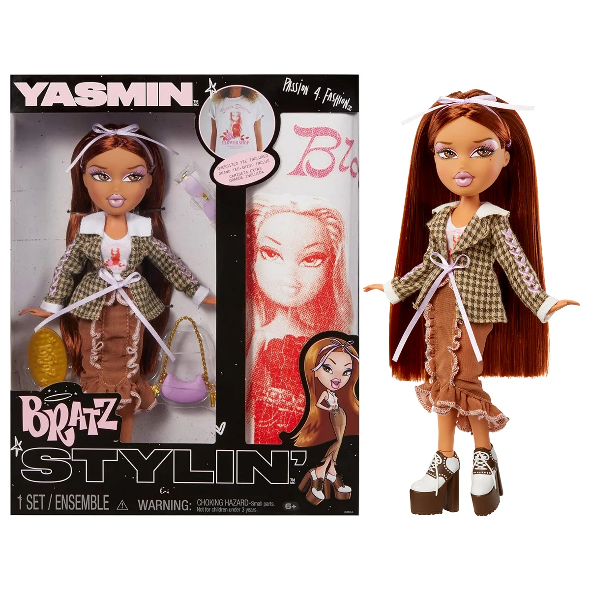 Ігровий набір Bratz Stylin' Ясмін комбіновані матеріали 25 см