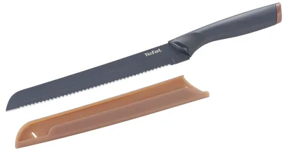 Нож для хлеба Tefal Fresh Kitchen 20 см нержавеющая сталь бакелит серый