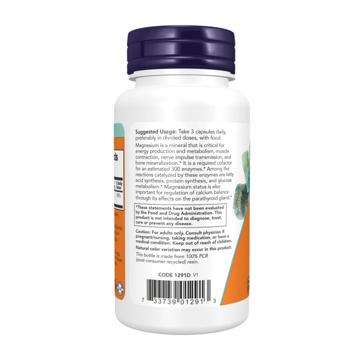 Now Foods Magnesium Citrate 60 капсул целлюлозные для поддержки мышц и нервной системы