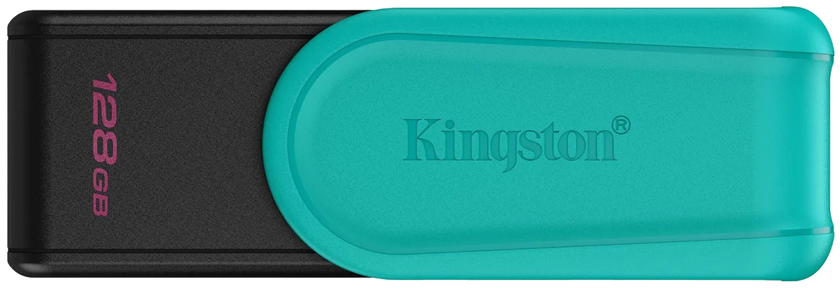 Flash Drive Kingston пластик 128 ГБ чорний зелений