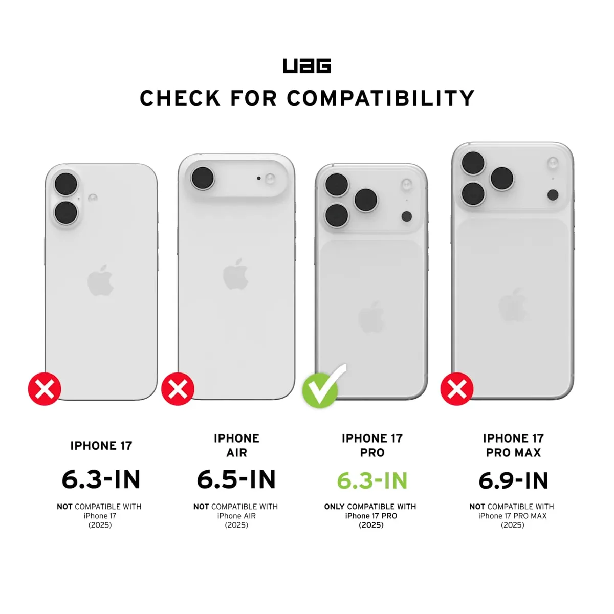 Чохол UAG для iPhone 17 Pro, Pathfinder Clear MagSafe, Ice/Silver