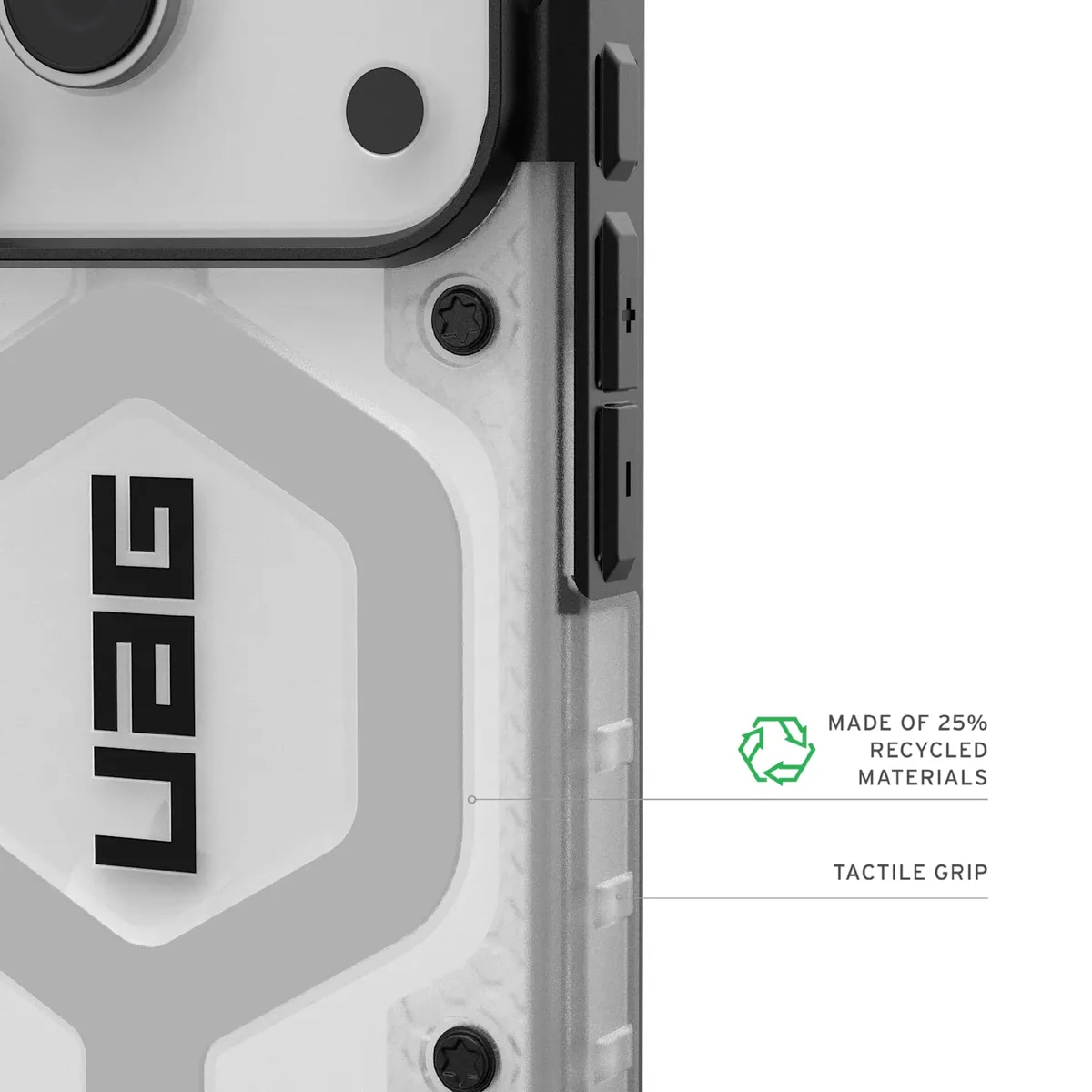Чохол UAG для iPhone 17 Pro, Pathfinder Clear MagSafe, Ice/Silver