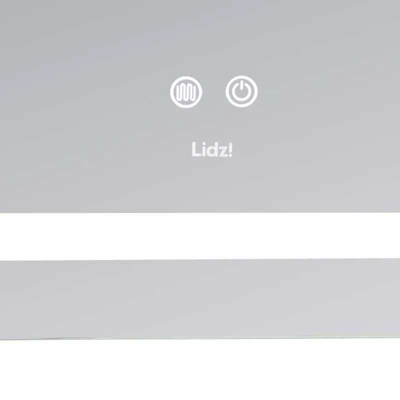 Дзеркало Lidz Kubis 1200х800 мм з LED-підсвічуванням Touch алюмінієве