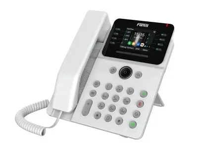 Телефон IP Fanvil V62G-White 2xGE LAN, 12 SIP ліній, 21 DSS клавіш, VPN, SW Linux, PoE, 2.8" кольоровий дисплей, білий