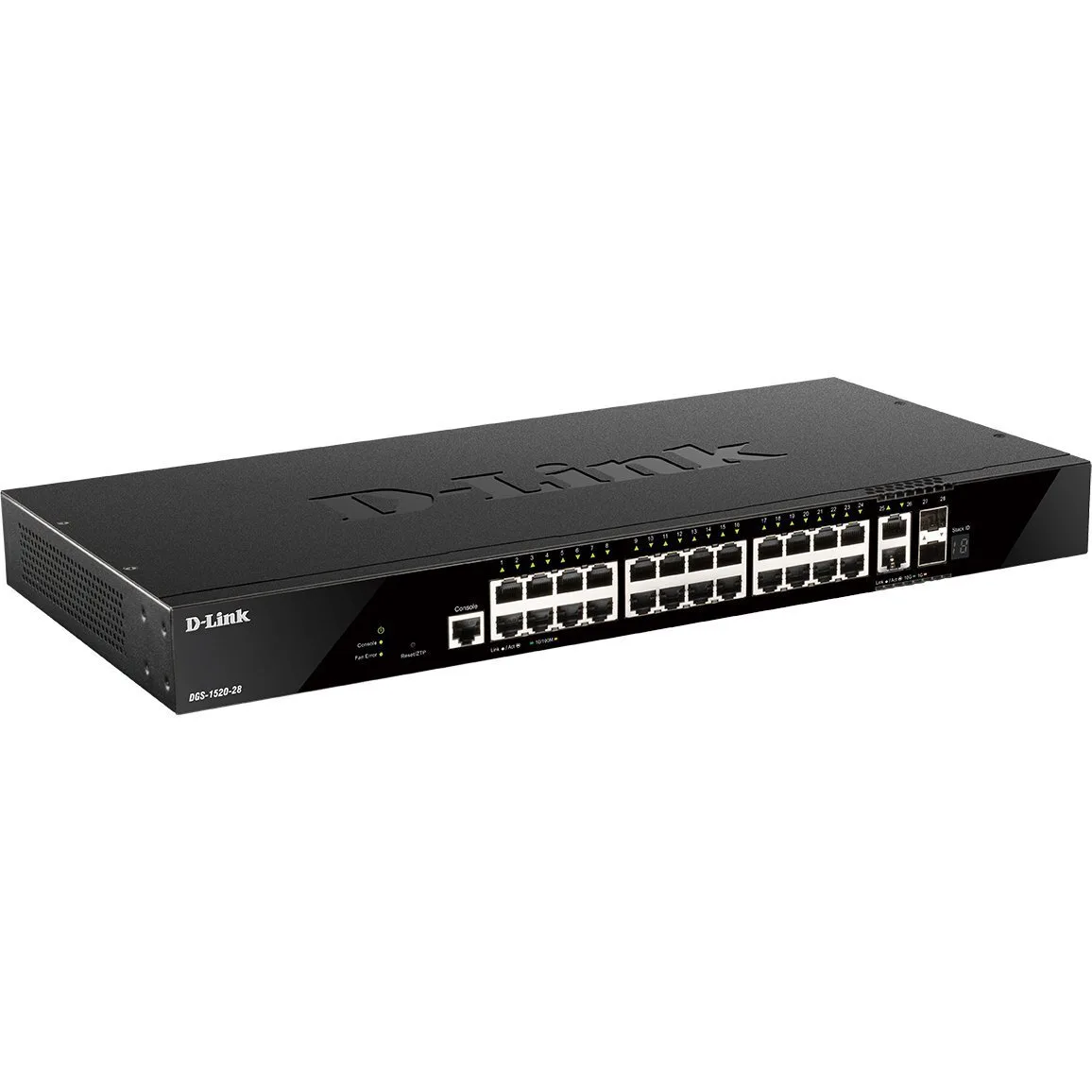 Комутатор D-Link DGS-1520-28 24xGE 2xSFP, 2xSFP+ Керований. L2+
