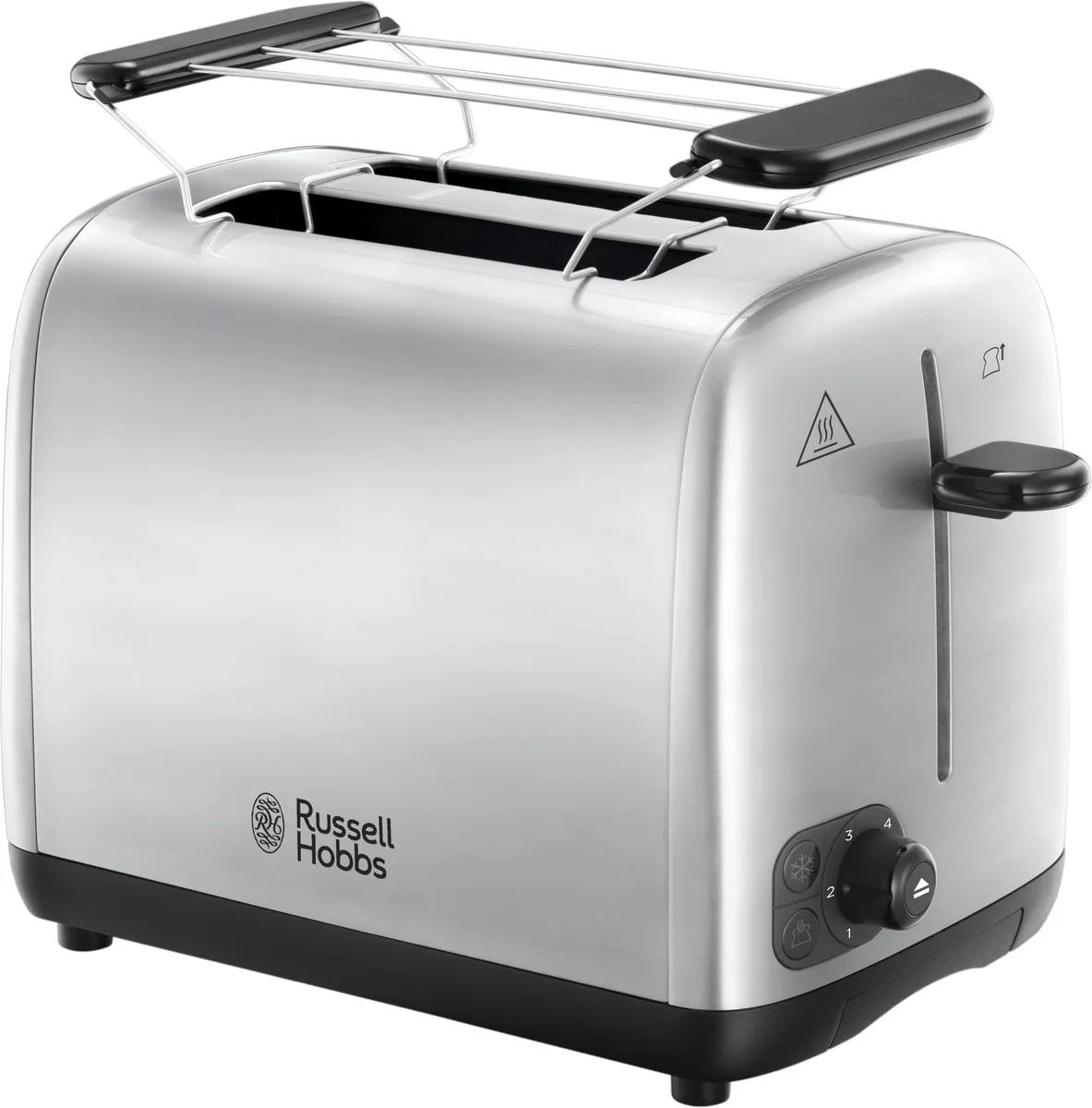 Тостер Russell Hobbs Explorer, 850Вт, металевий, сріблястого кольору.