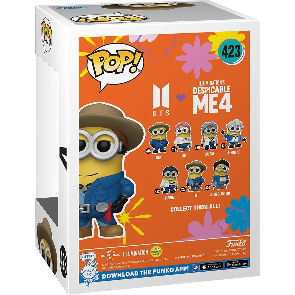 Фігурка Funko POP Rocks: Minions X BTS - V