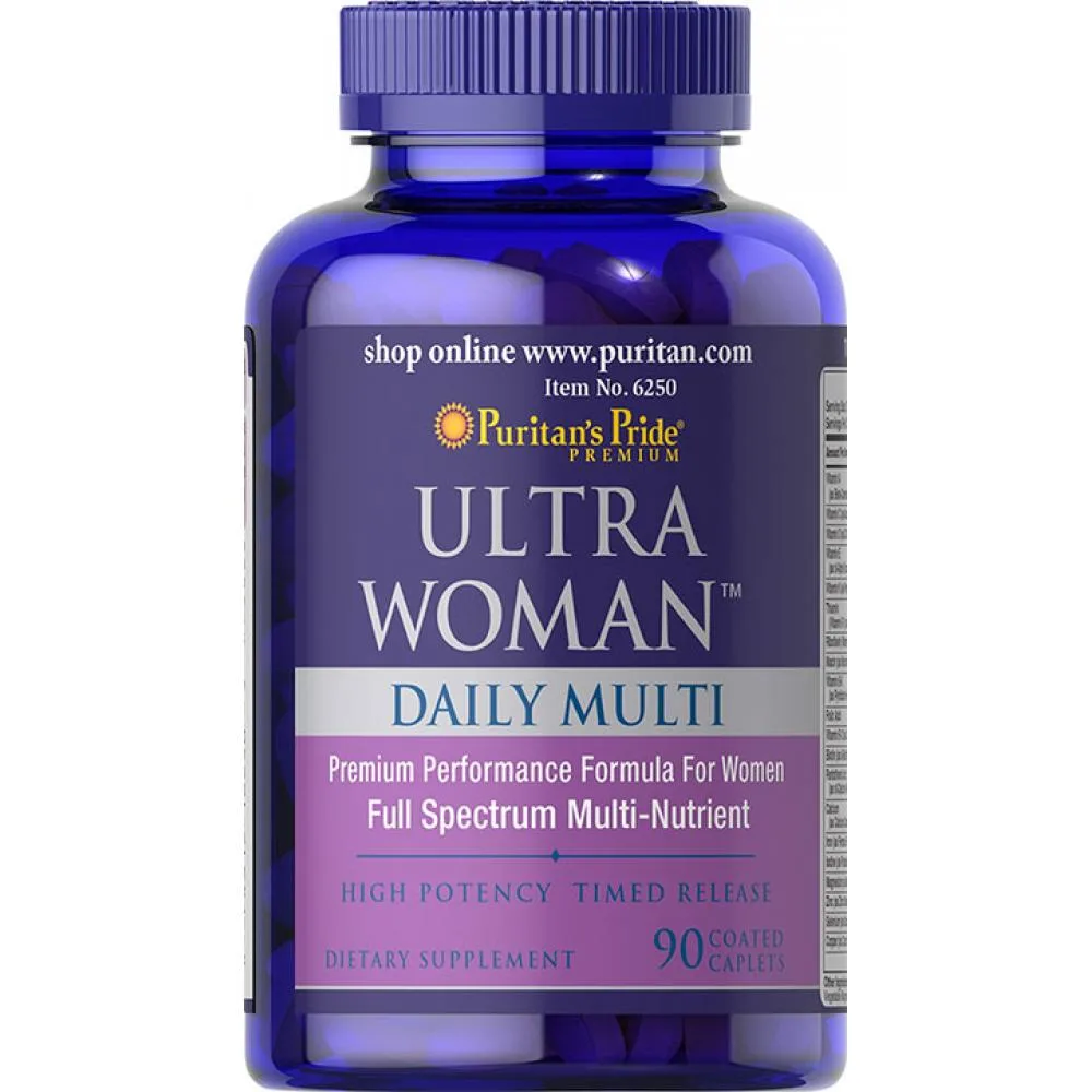Мультивитамины Puritans Pride Ultra Woman Max Daily Multi 90 капсул для женщин