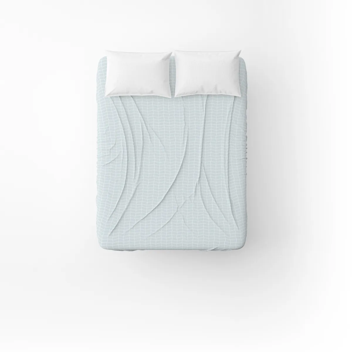Простирадло бязеве Home Line 145х215 см Блакитне 100% Бавовна